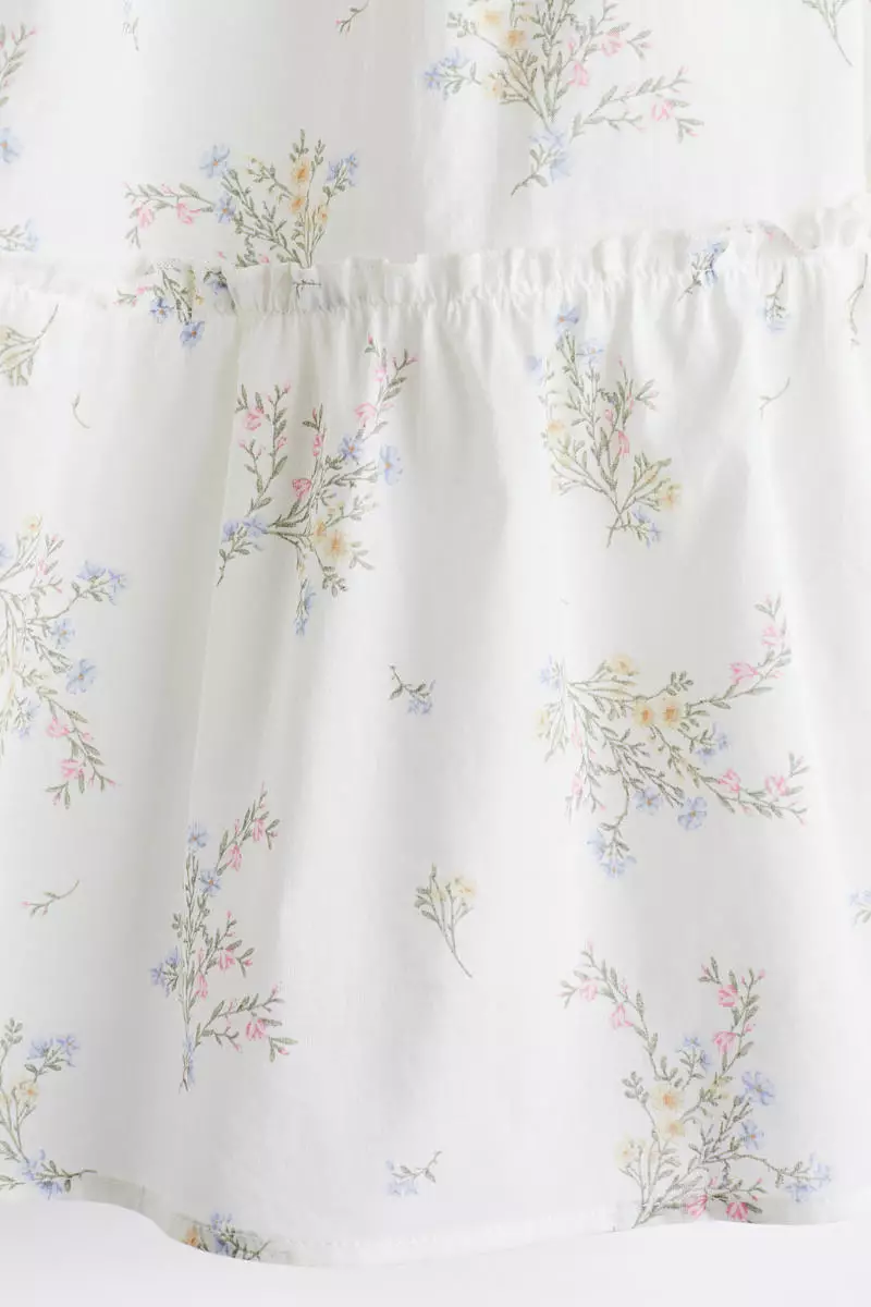 Frill-trimmed dress