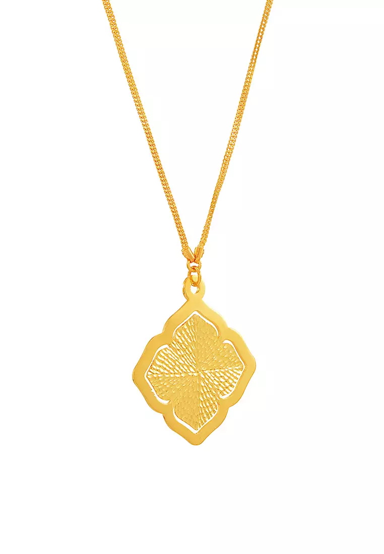 HABIB AL-ZAHRA | 916/22K Yellow Gold Necklace HLZN0031224