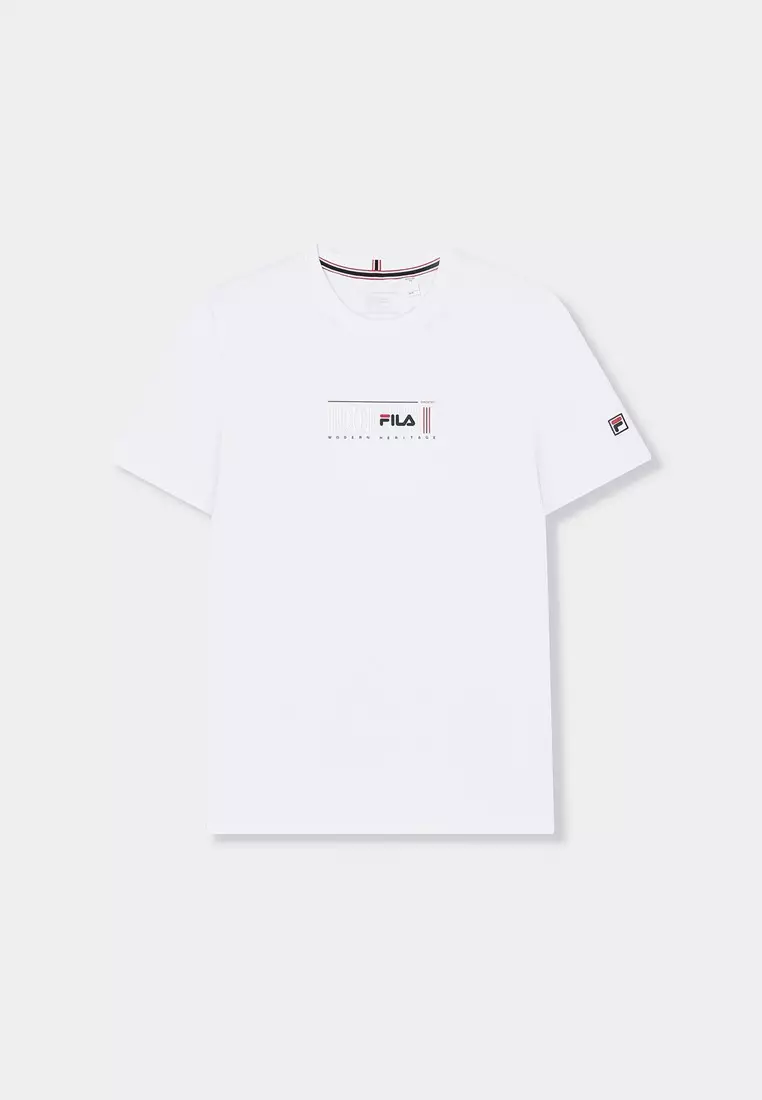 Fila t shirt small logo clearance