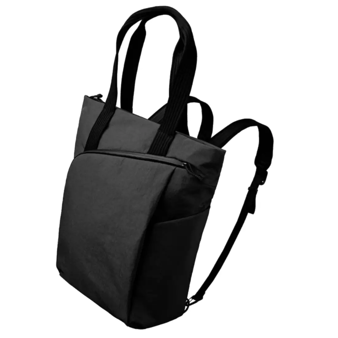 Alpaka Flow Totepack Minimalist 2 in 1 Backpack Tote for Daily & Travel Black Axoflux