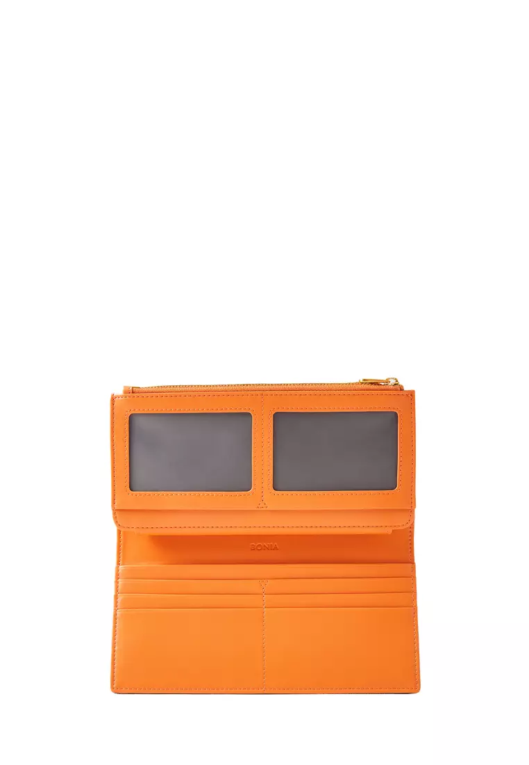 Buy BONIA Orange Oxide La Luna 2 Fold Long Wallet Online | ZALORA Malaysia