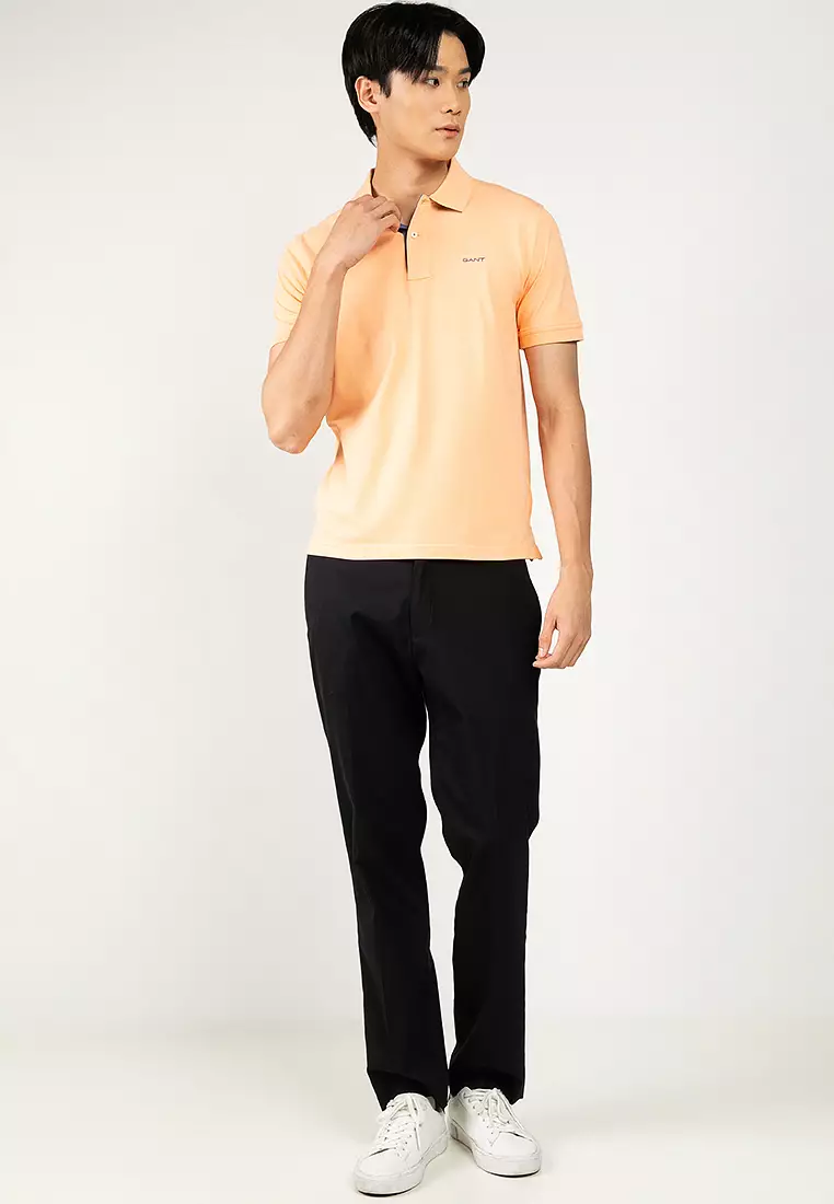 Contrast Pique Polo Shirt