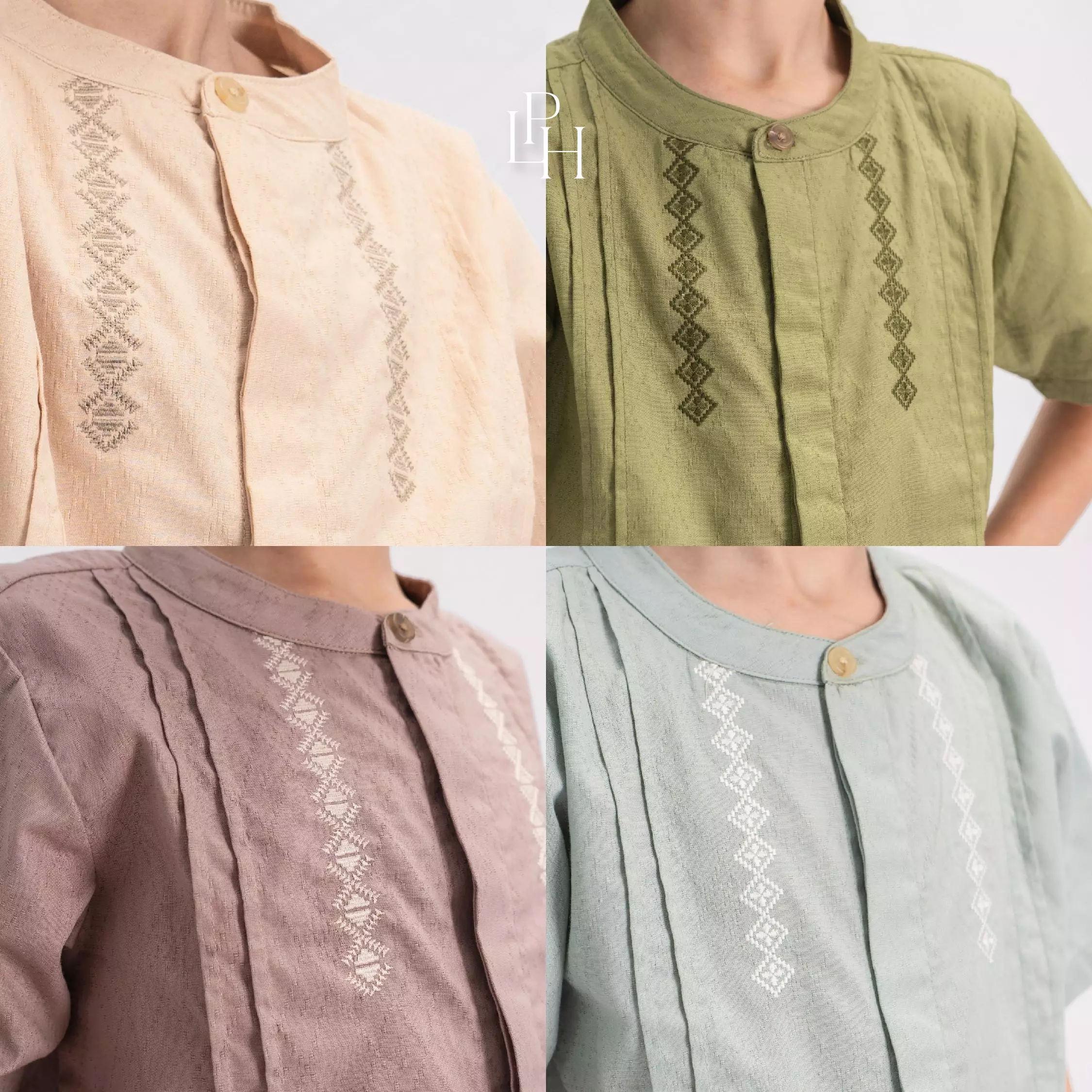 Little Palmerhaus - Ezra Koko Attire Set (Setelan Baju Koko Anak Usia 1-6 Tahun) Moss Green