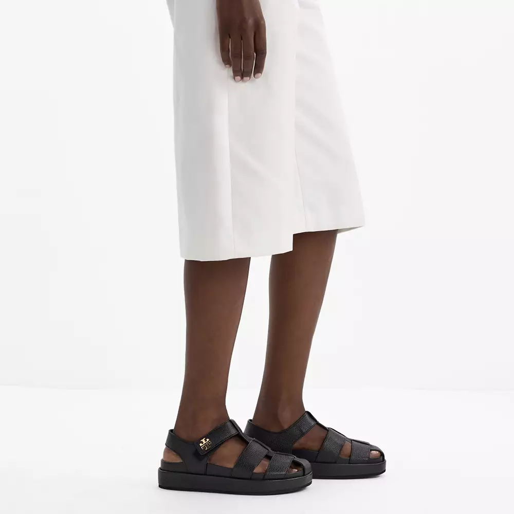 Kira Fisherman Sport Sandals Black