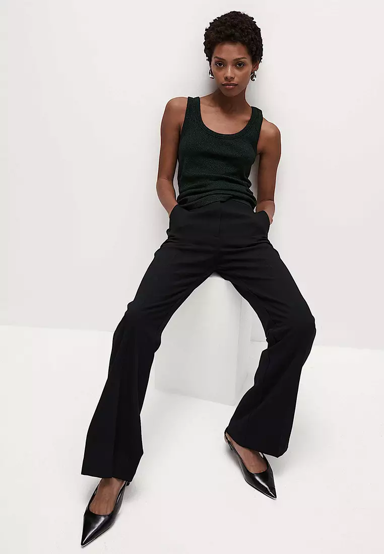 Cotton Rich Sparkly Ribbed Vest