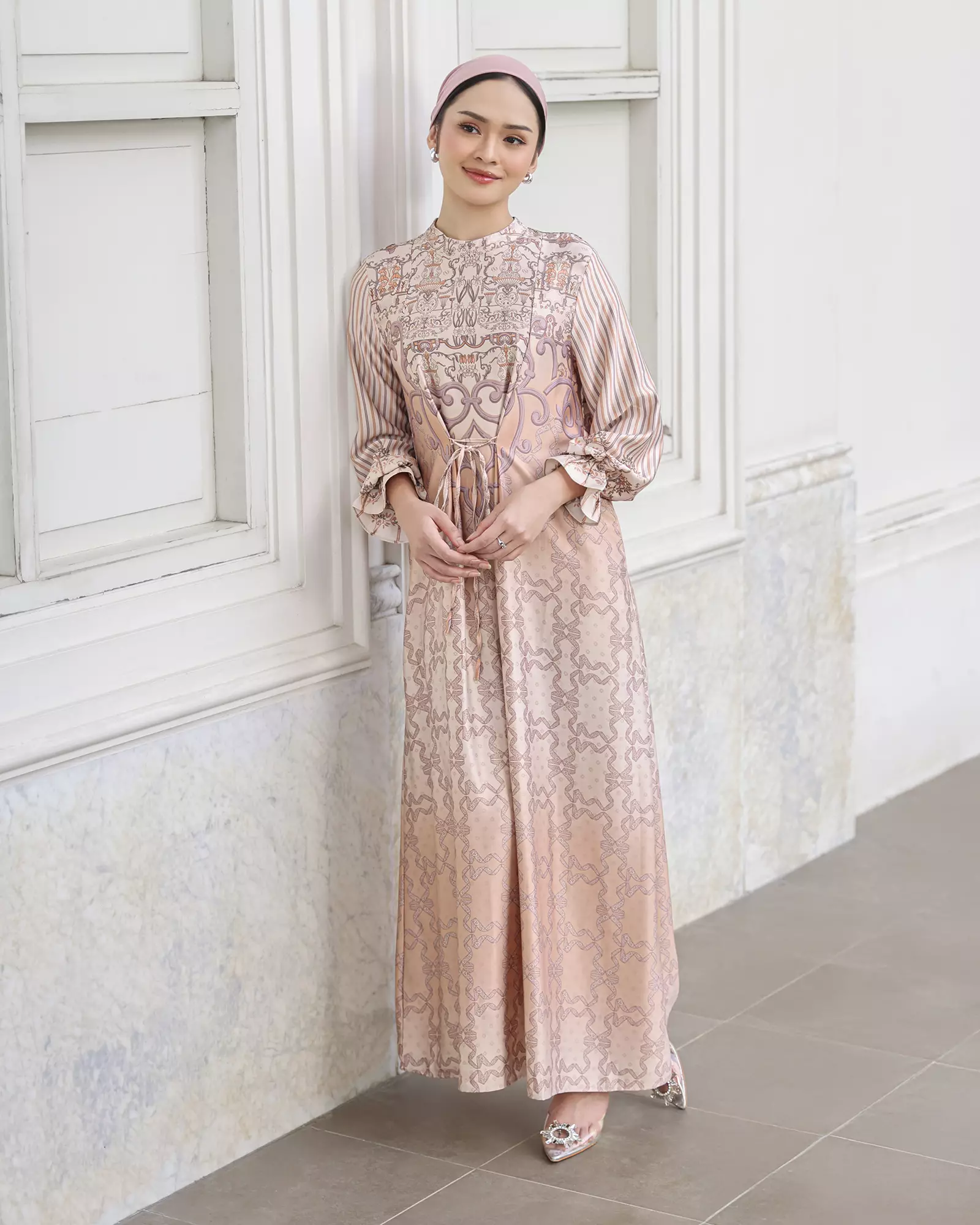 Geulis.id ARUMAYA DRESS / MAXY DRESS / BAJU LEBARAN - DUSTYPEACH