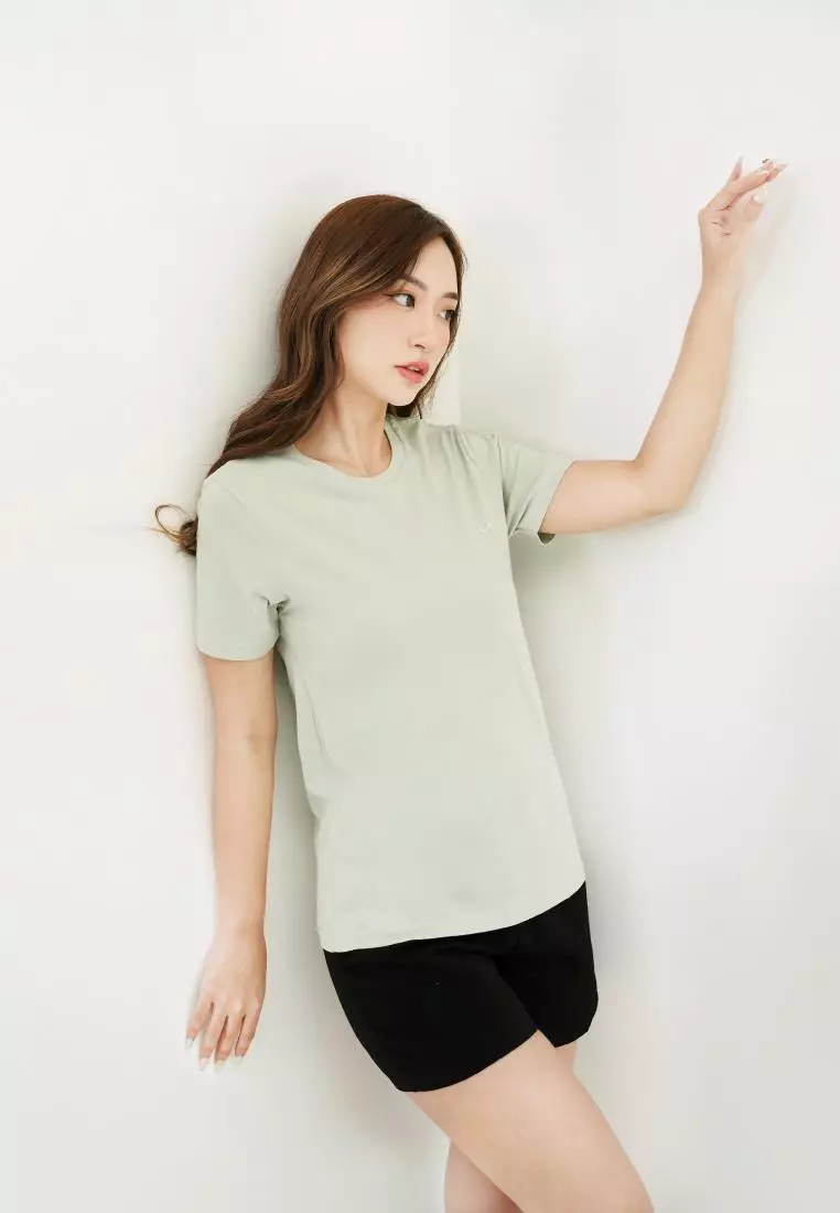 Kale Alice Soft Green / Kaos Lengan Pendek Wanita Premium