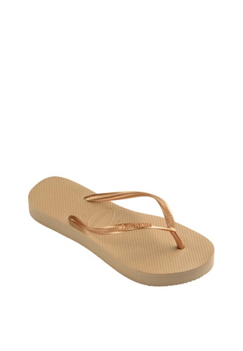 Buy Havaianas Havaianas Women Slim Flatform - Gold Flip Flops 2023 Online |  ZALORA Singapore