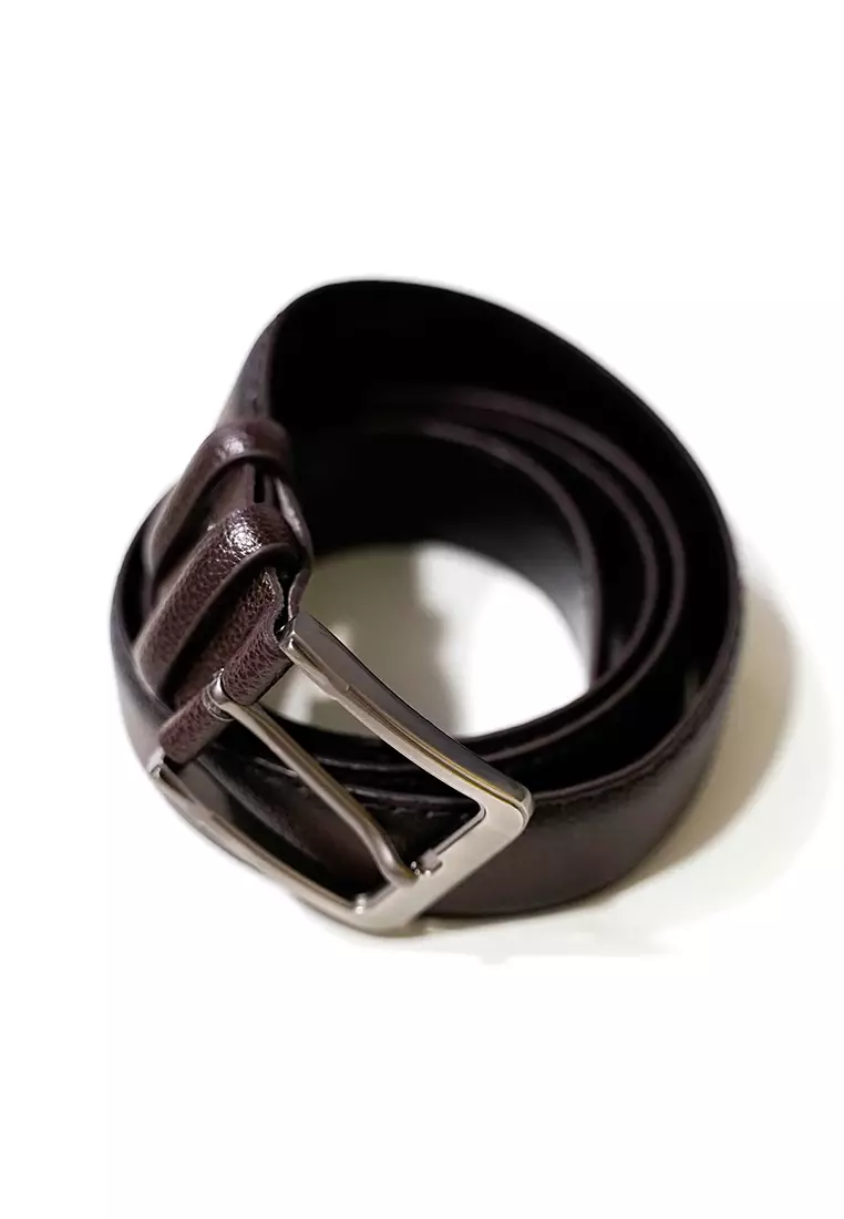 ikat pinggang pria coklat tua ban pinggang sabuk kulit formal pria