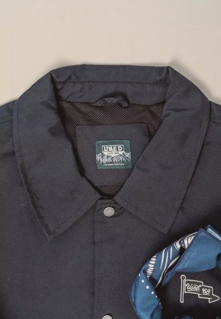 Used 1968 - Windbreaker Jacket Casual Waterproof Regular Fit Black