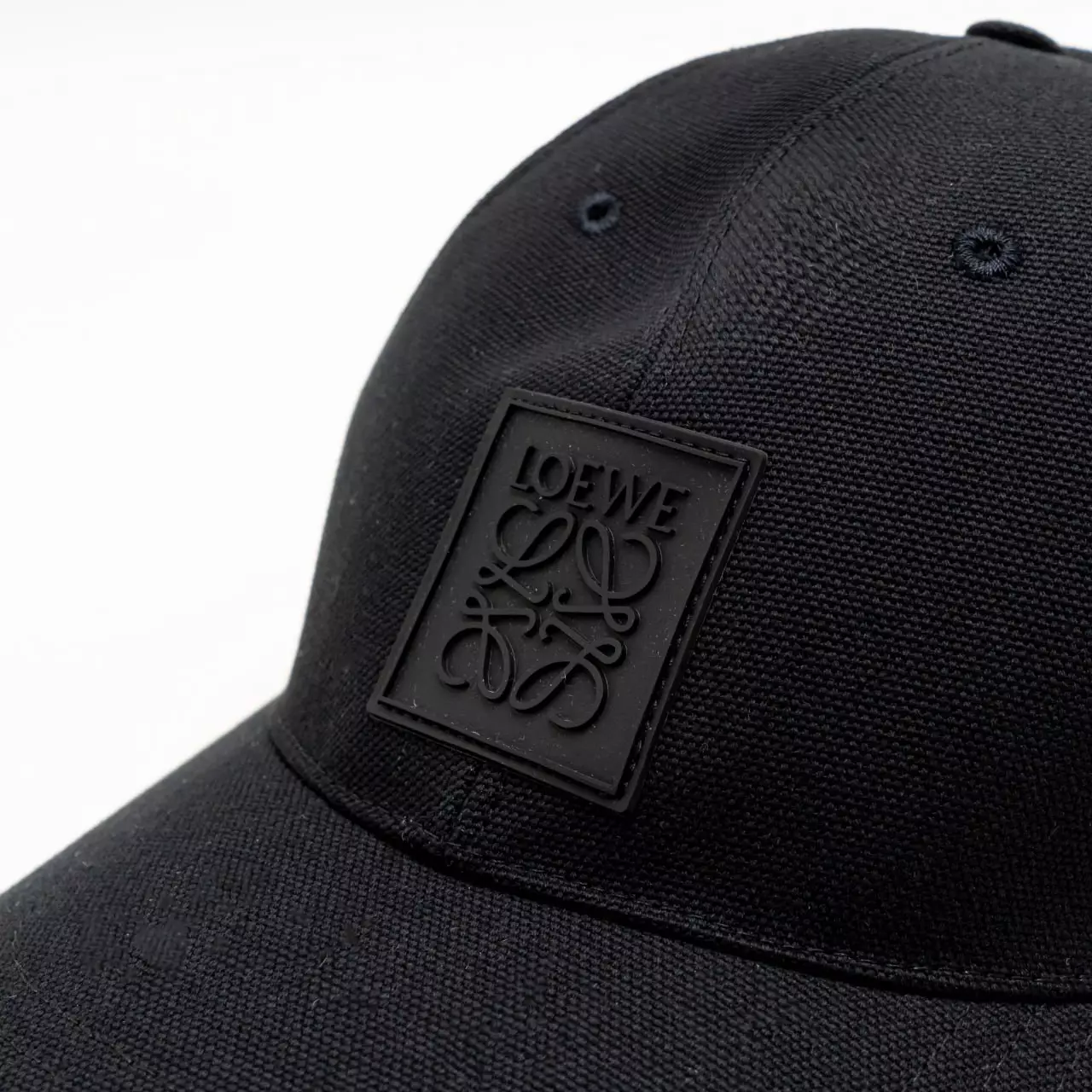 Anagram Patch Canvas Cap Black