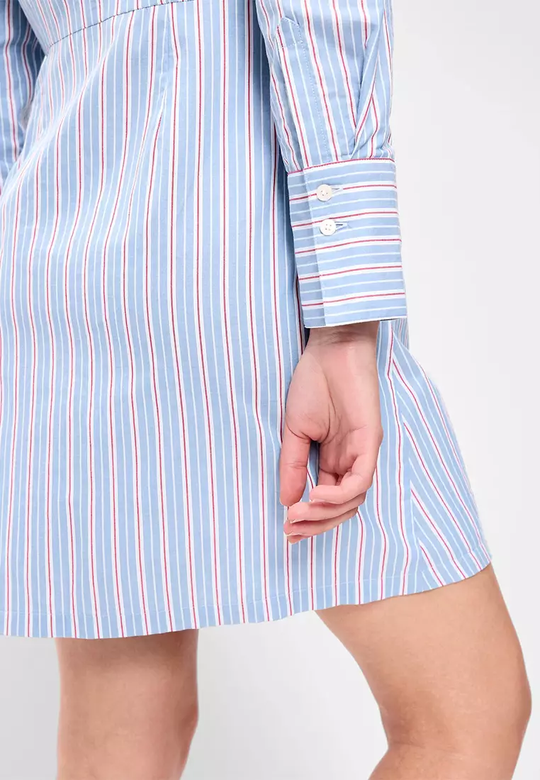 Wrap Mini Shirt Dress