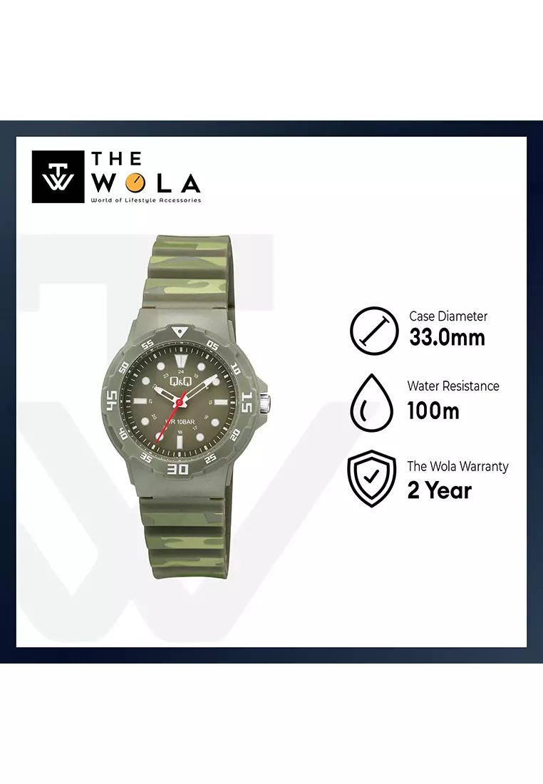 Watch By Citizen V07A-012VY Unisex Analog Watch with Green Resin Strap