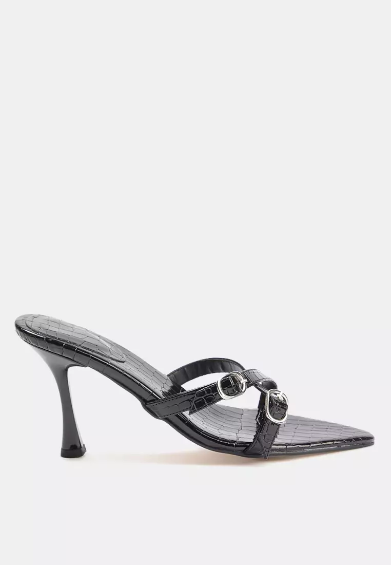 Trendyol Croc Buckle Heels