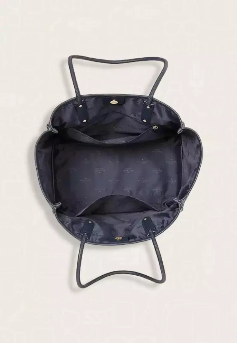 Kate Spade Everything Spade Flower Jacquard Large Tote Blue Multi