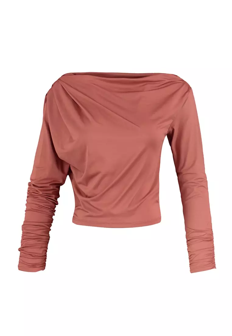 Asymmetrical Flowy Knitted Blouse