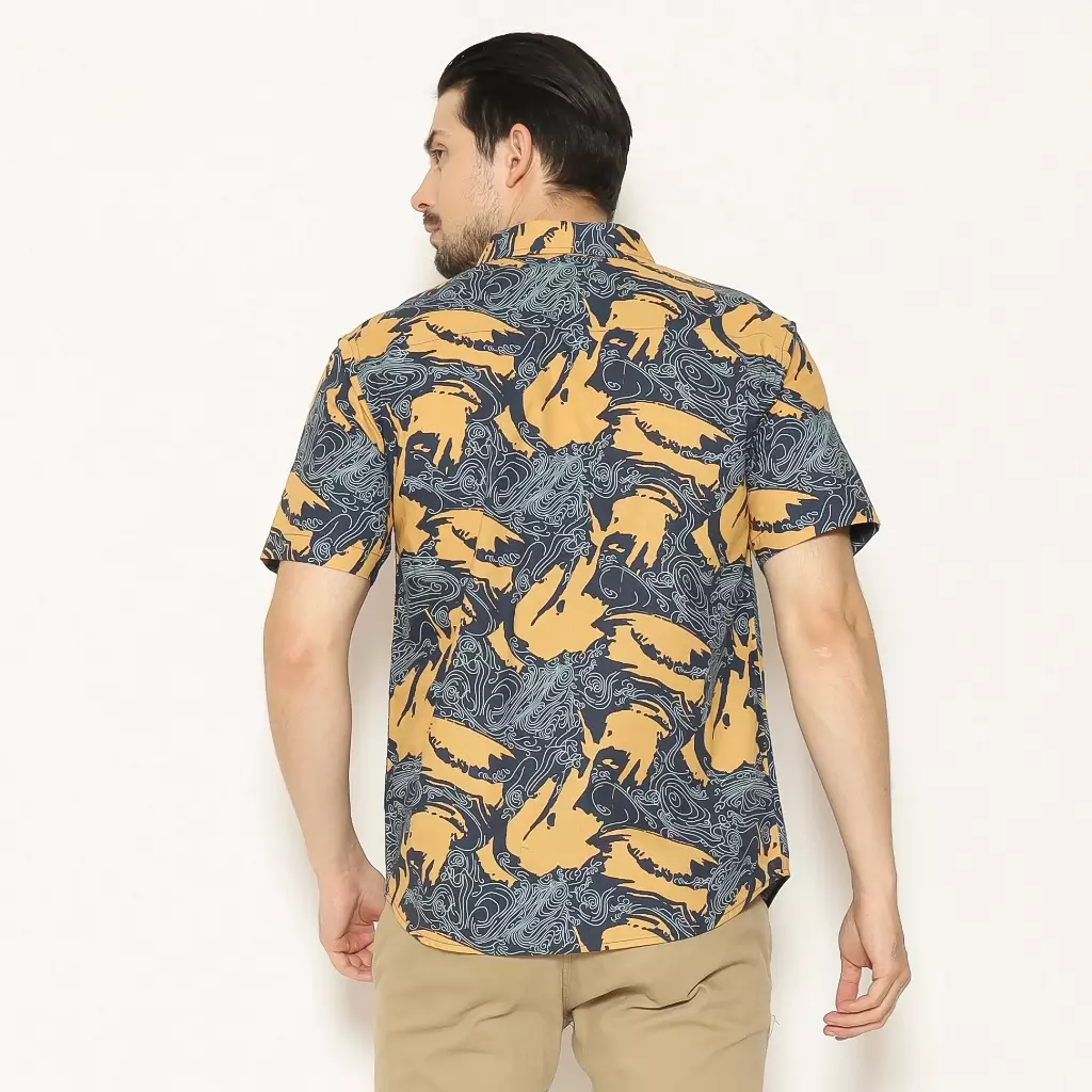 AMK Kemeja Pria Lengan Pendek SHP Basel S/S Blue