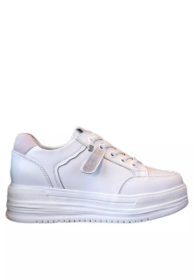 Discount on Twenty Eight Shoes  shoes - SKU: Hidden Heel Grain Leather Sneakers Rx-H306