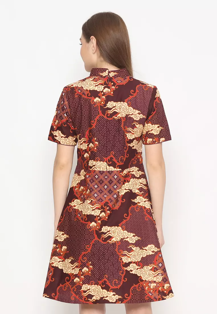 Hadinata Batik Wanita Dress Furing Cinta Caraka