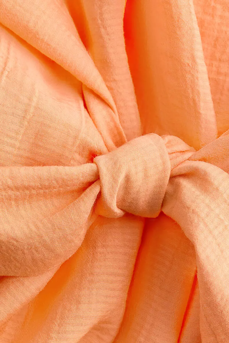 Halterneck wrapover beach dress
