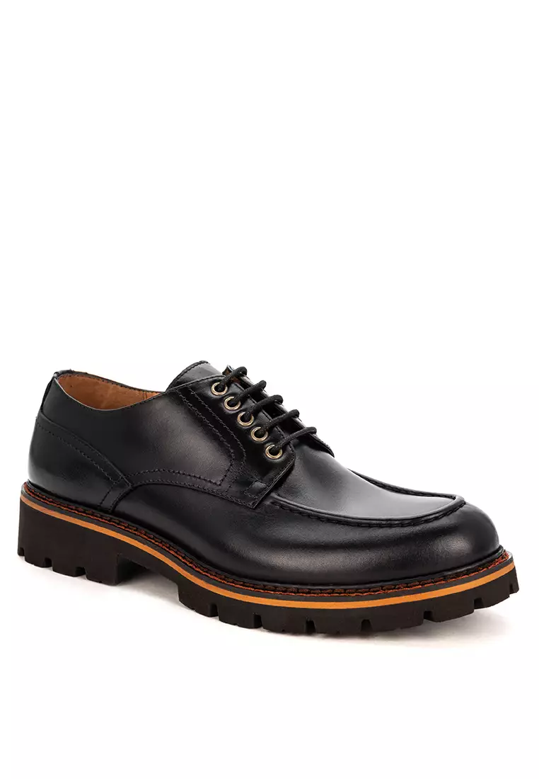 Discount on Bristol Shoes  shoes - SKU: Thaddeus Black Derby Shoes
