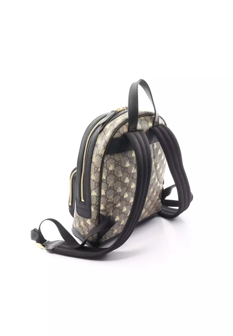 Gucci bee best sale backpack black