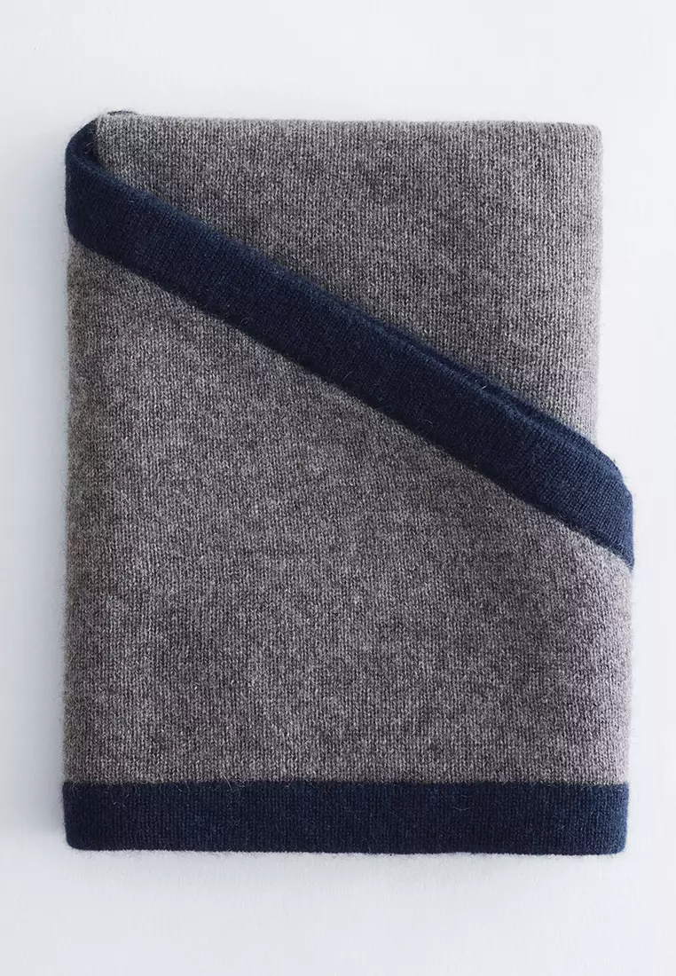 Silk-Cashmere Triangle Scarf