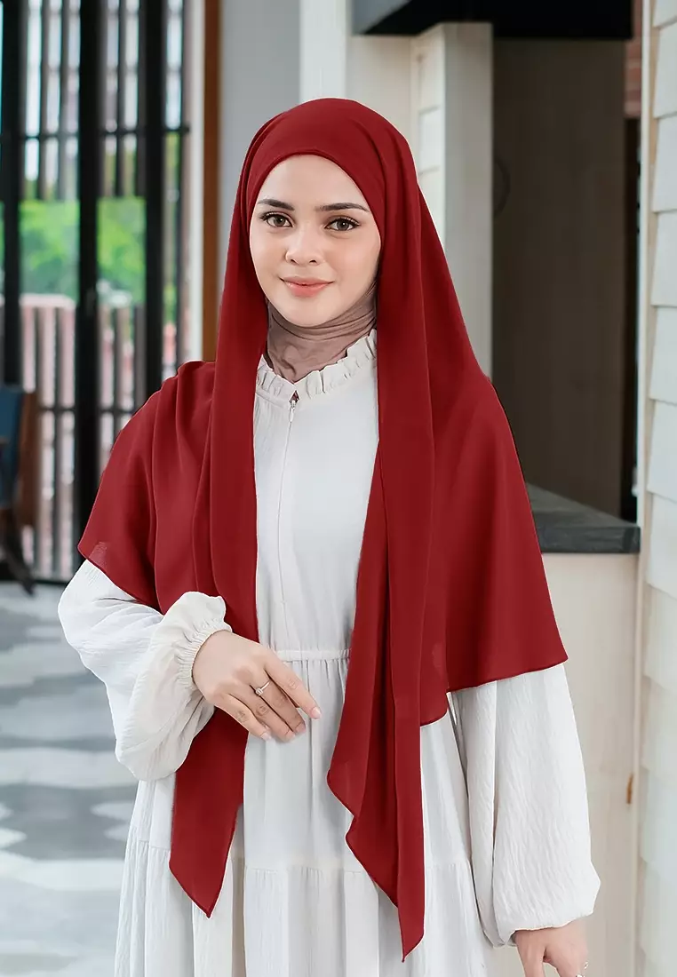 HIJAB INSTAN PAULA - DEEP MAROON