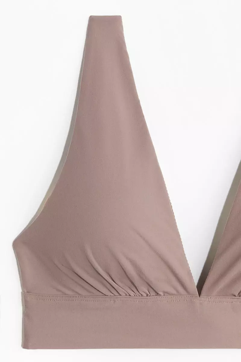 Padded soft microfibre bra