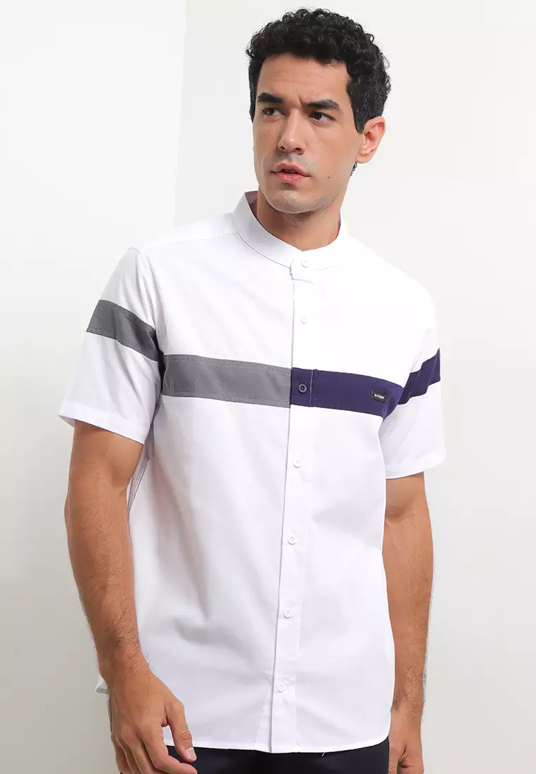 Ryusei Kemeja Lengan Pendek Yoshikawa Combo White