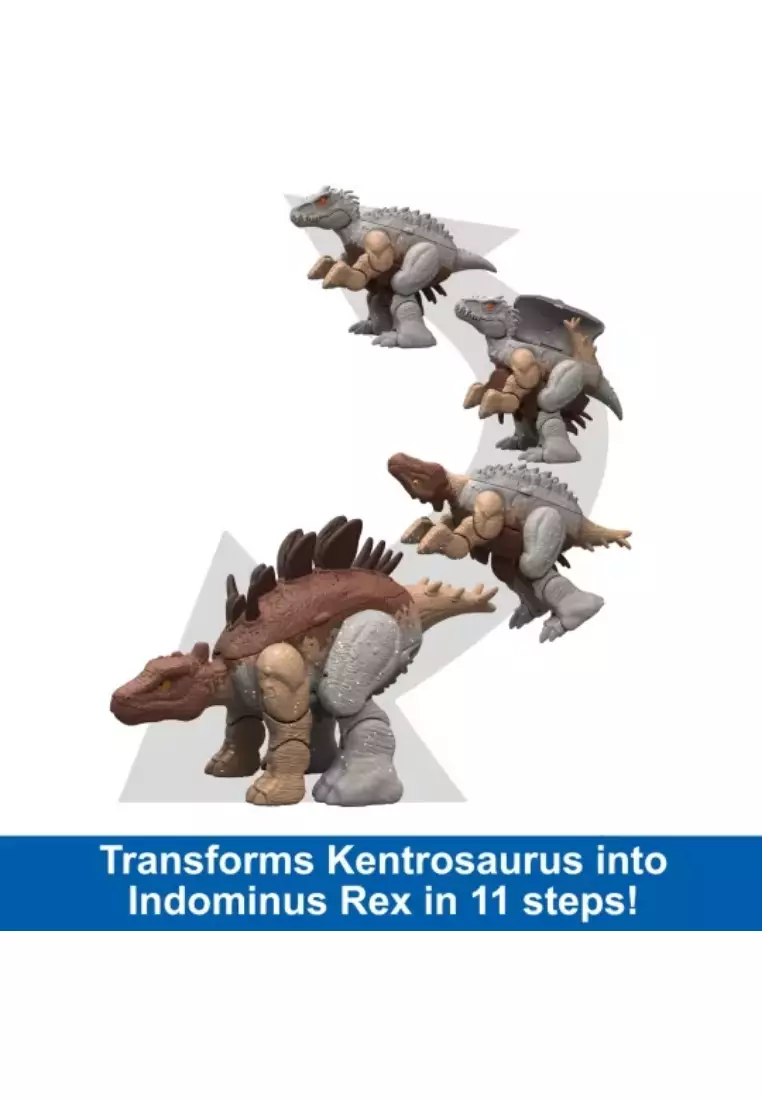Jurassic World Kentrosaurus To Indominus Rex Dinosaur Transforming Toy, Double Danger