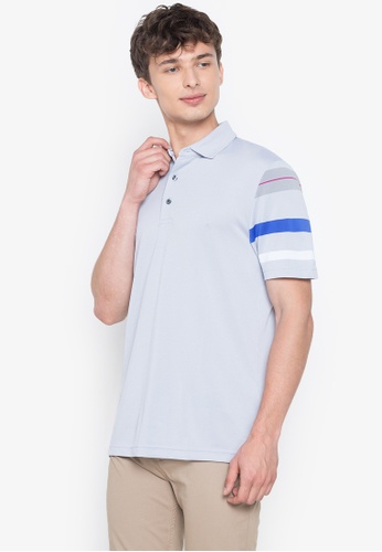 Black Label Printed Polo Shirt Bright White