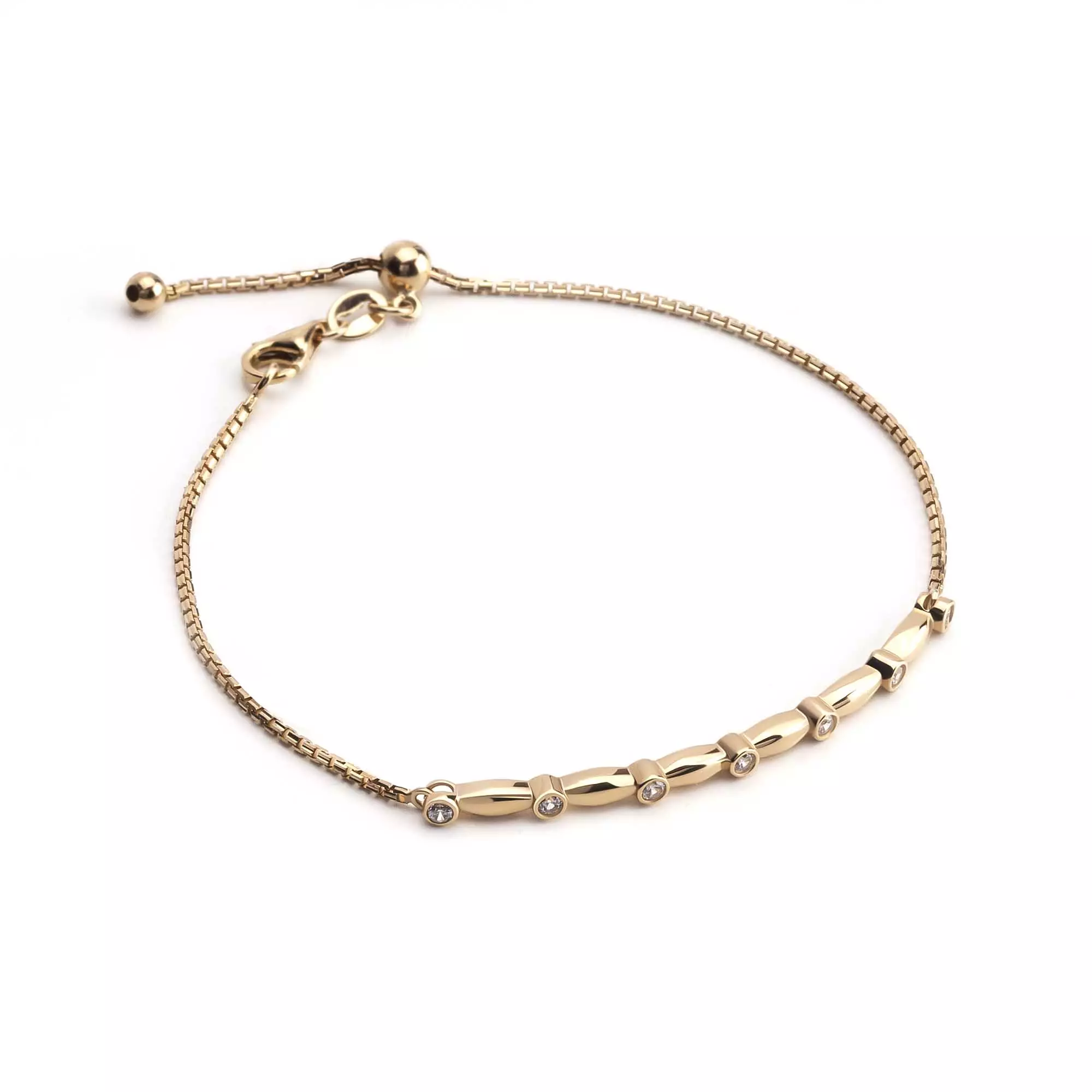 Gelang Serut Emas 7k - Orea Gold Bracelet - Dotsy Collection - Juene Jewelry