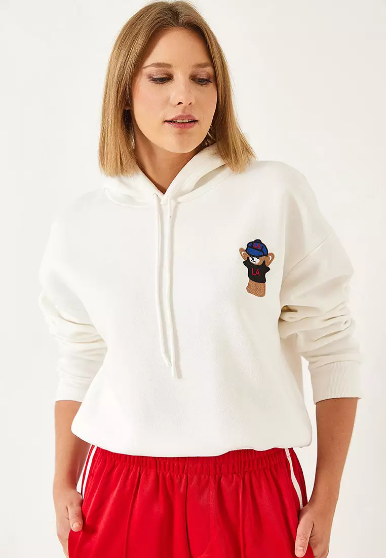 Women's Hooded Three Thread Raised Sweatshirt 60351294