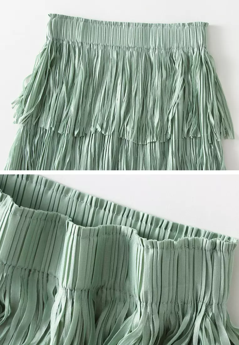 Tassel Tulle Tiered Skirt AF0666