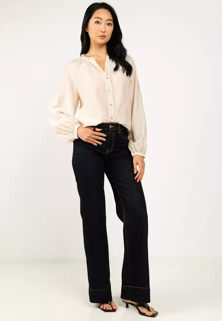 Long Sleeves V-Neck Shirt