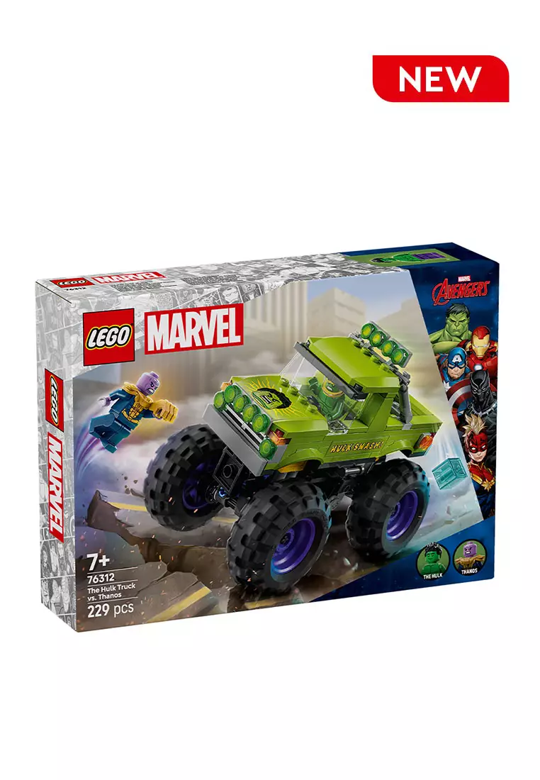 Super Heroes 76312 The Hulk Truck vs. Thanos, Age 7+, Building Blocks, 2025 (229pcs)