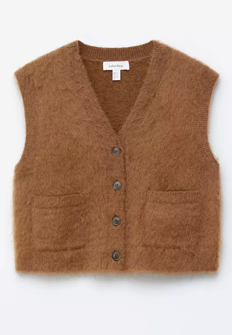 Brushed Knitted Vest