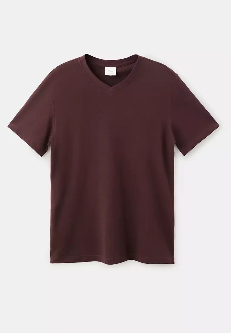 100% Cotton Slim-Fit V-Neck T-Shirt