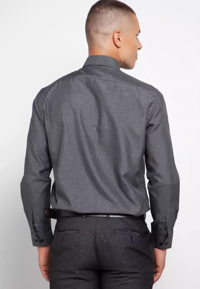 Kemeja Motif Slimfit Axel 113 Lengan Panjang