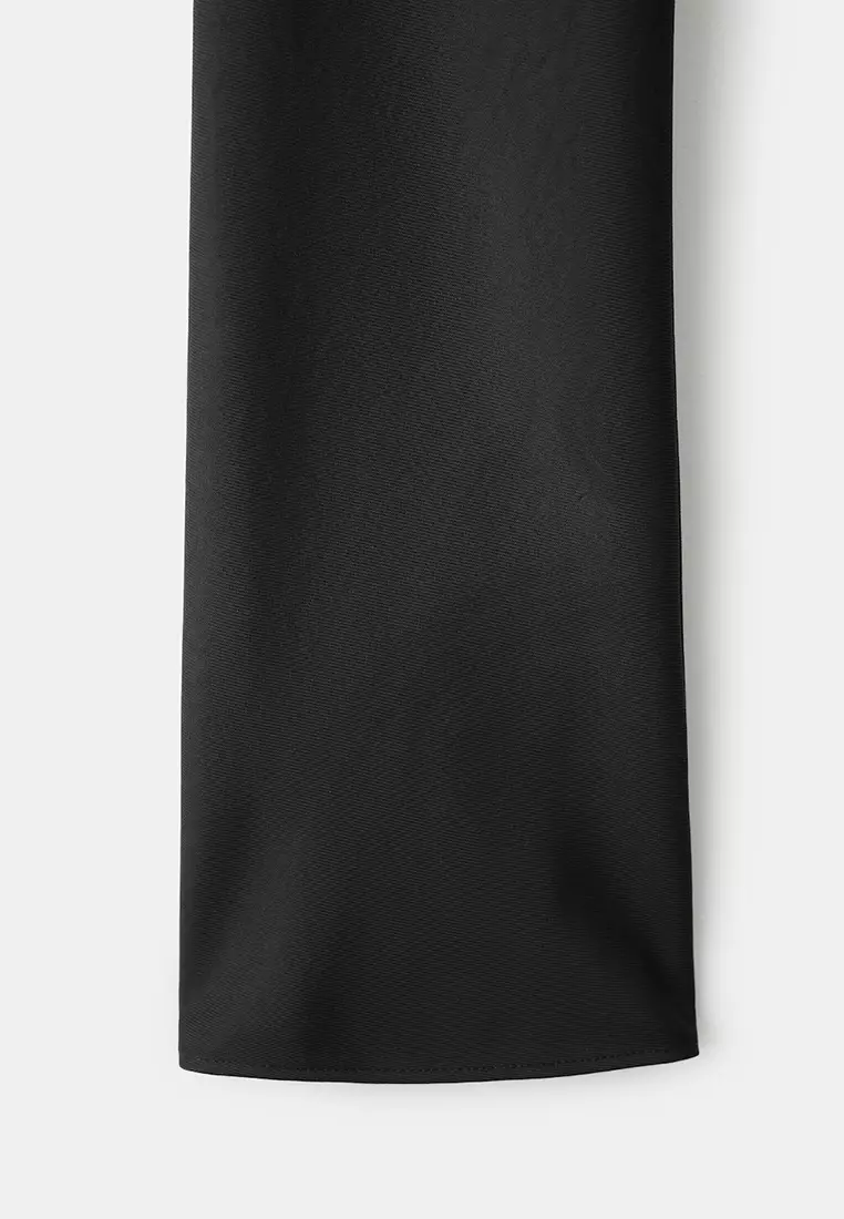 Long Dress With Draped Neck