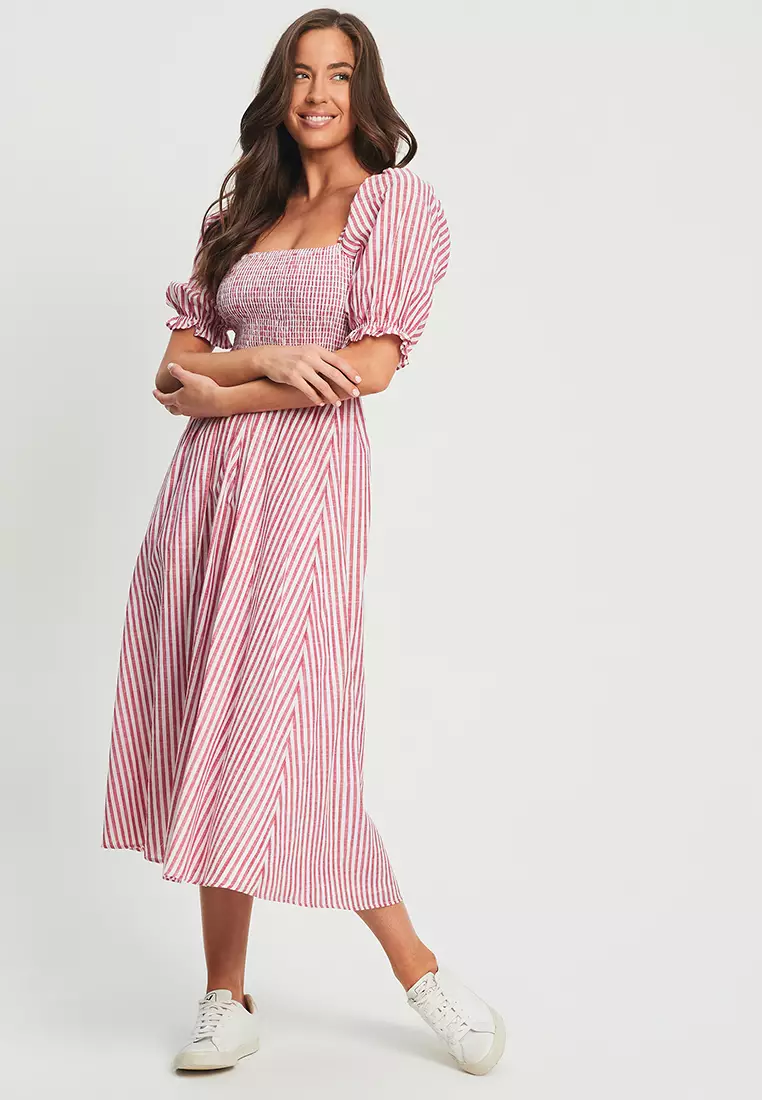 Buy Calli Nancy Midi Dress 2023 Online | ZALORA Philippines