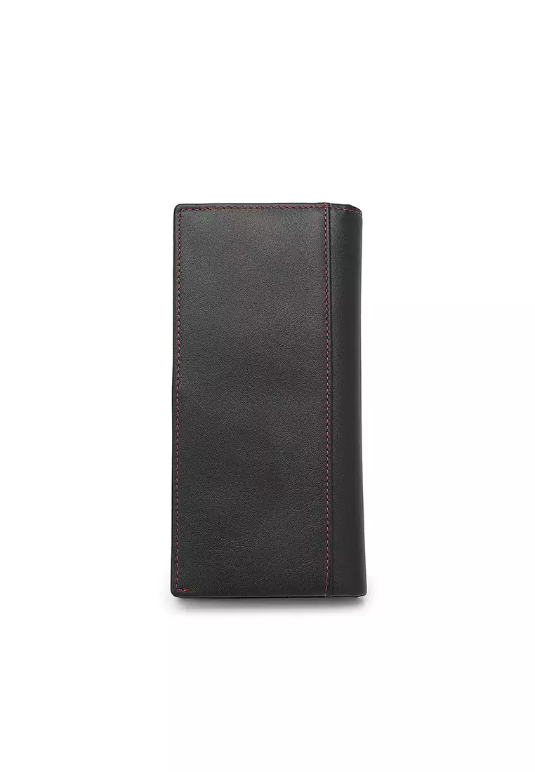 Men's Genuine Leather RFID Blocking Bi Fold Wallet  (Dompet Bi Fold Pria Kulit Genuine RFID Blocking) - Hitam