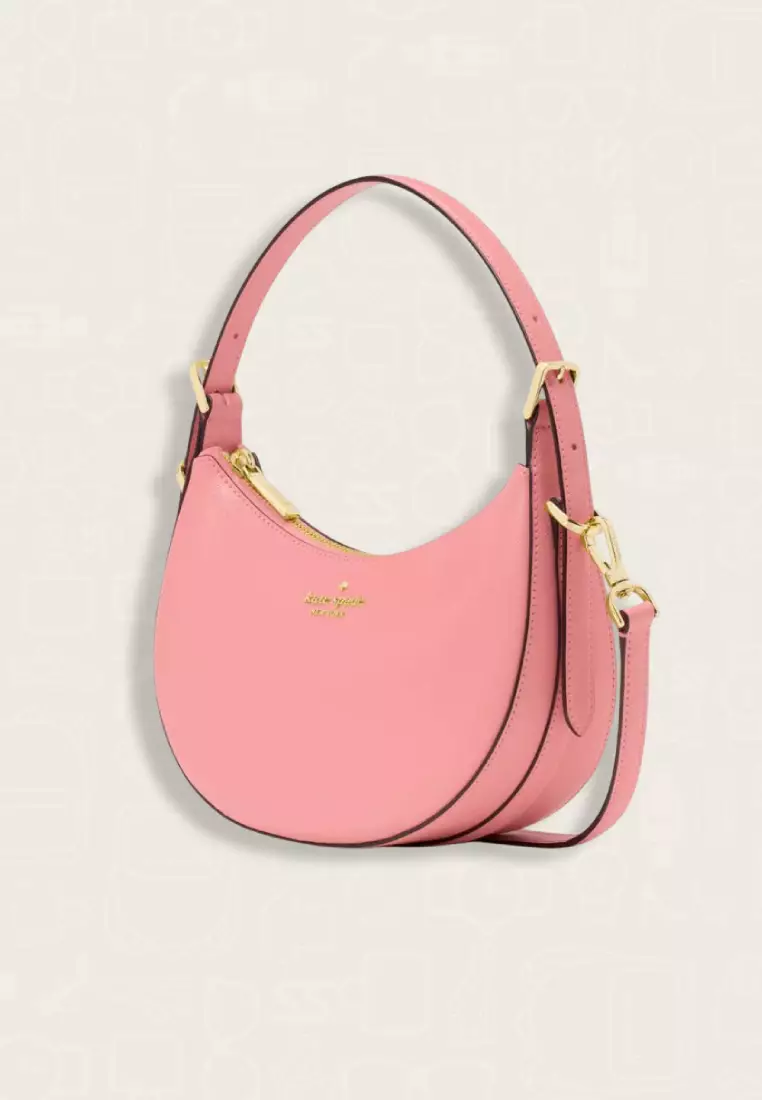 Kate Spade Madison Saffiano Leather Crescent Shoulder Bag Terracotta