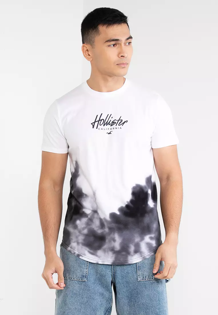 Buy Hollister Wash Effect Print Logo Graphic Tee 2024 Online