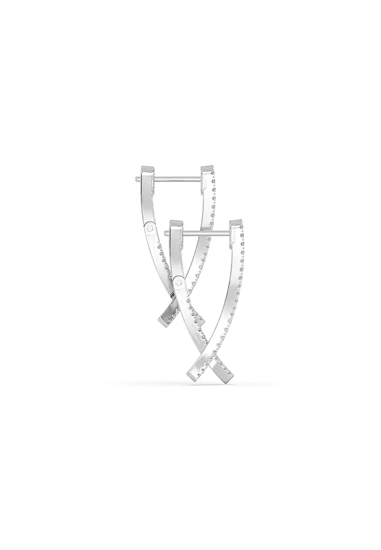 Luminous Tides Hoop Earrings in 14K White Gold D/E-VVS/VS (0.50ct TDW)