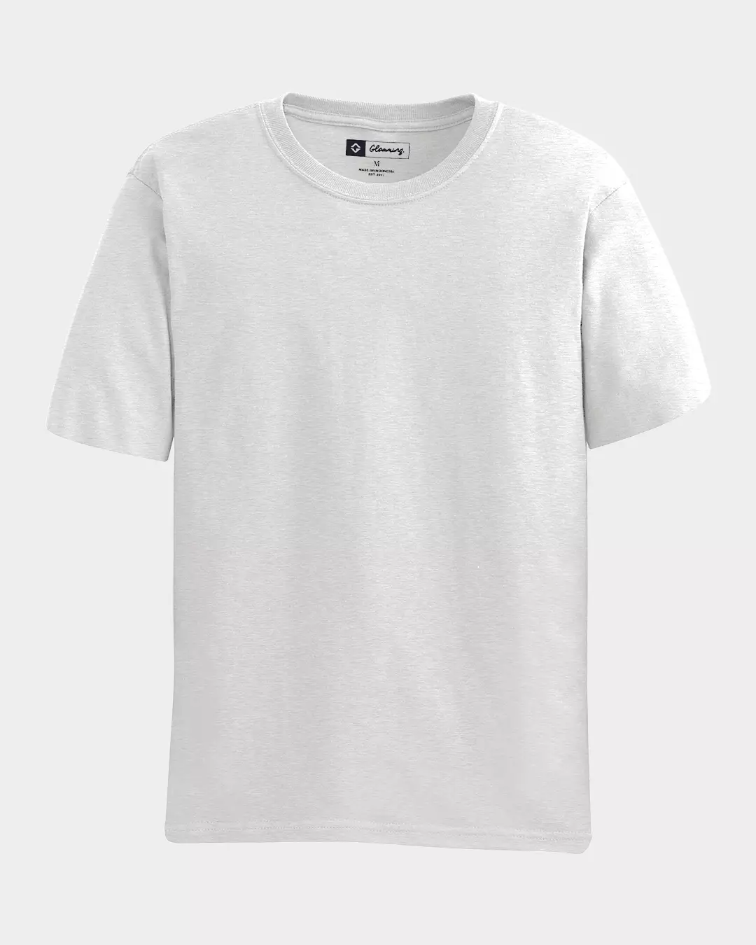 Kaos Polos Cotton Combed 24s BCI Super Soft Putih Unisex