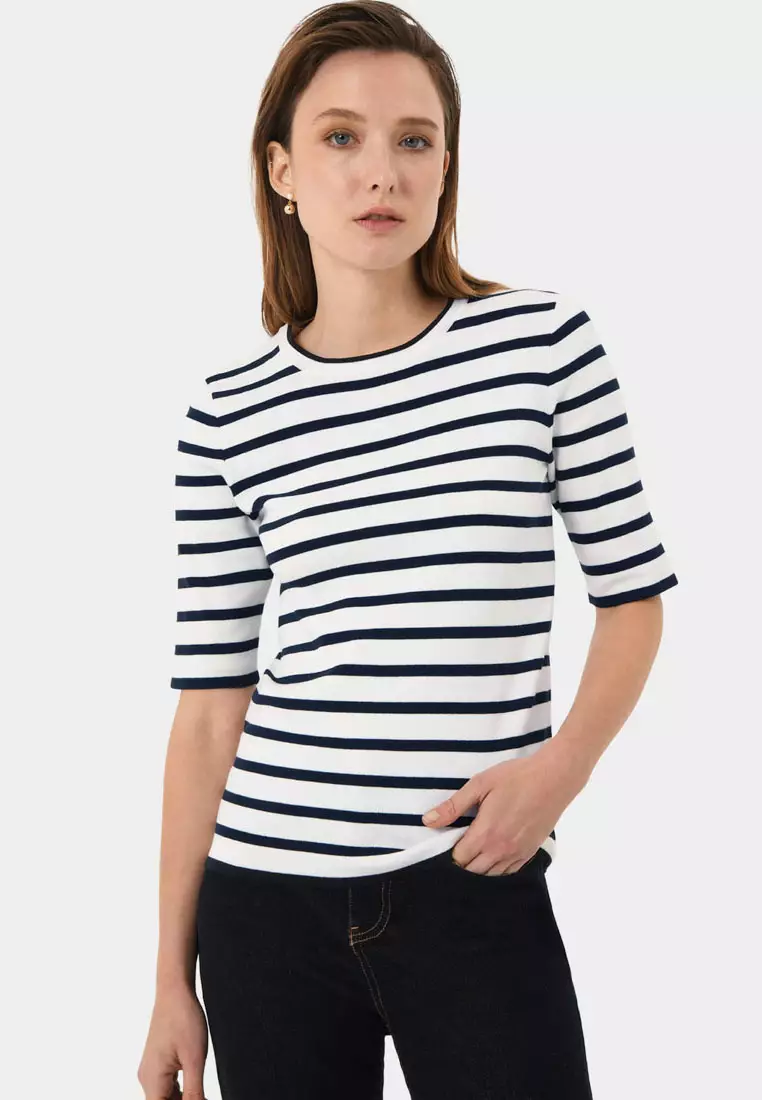 Gaia Stripe Knit Top