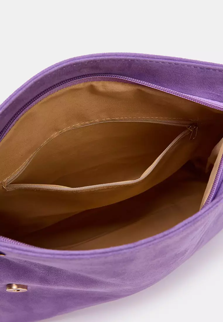 Nubuck Mini Size Clutch Handbag