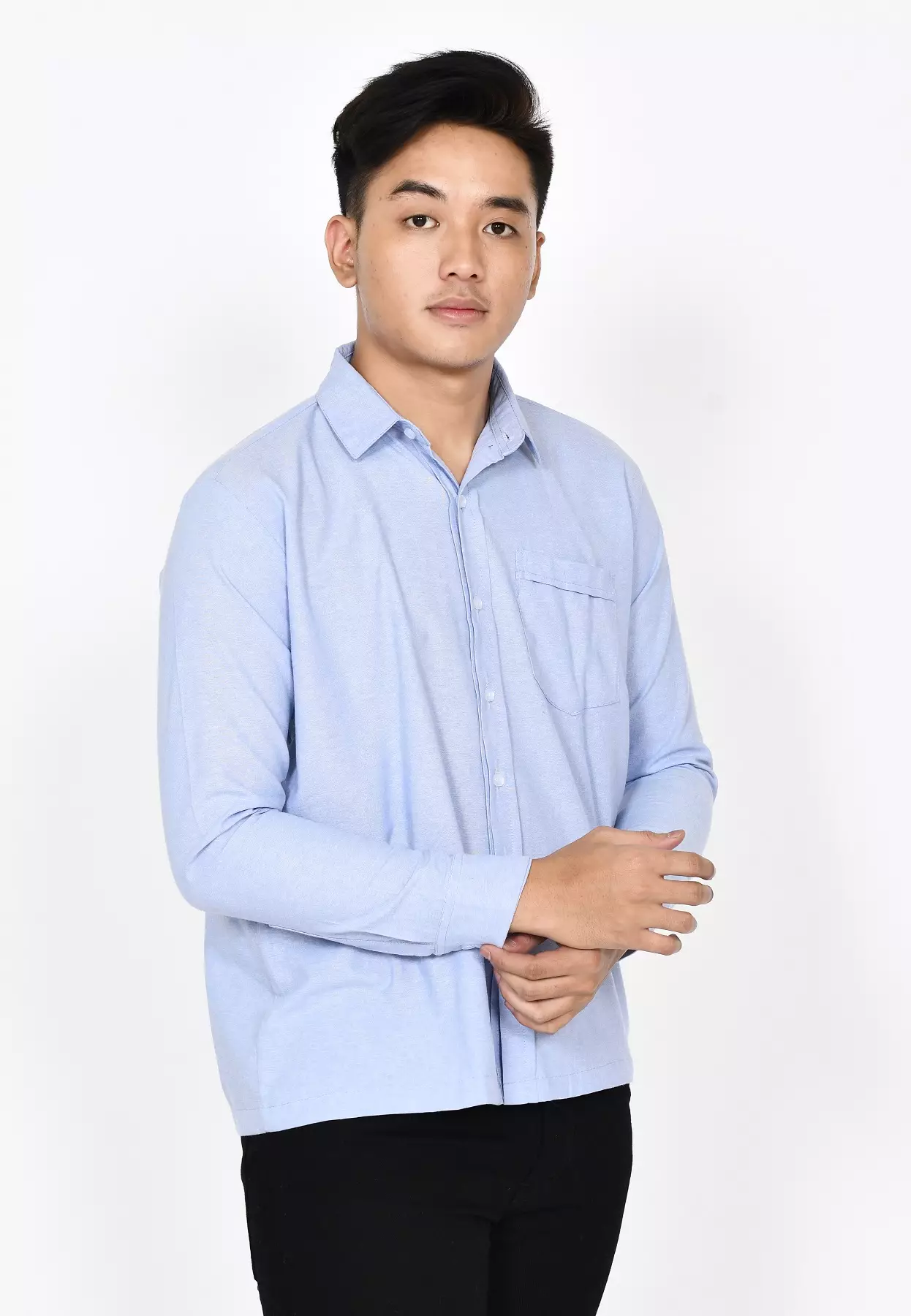 Kemeja Polos L/S James